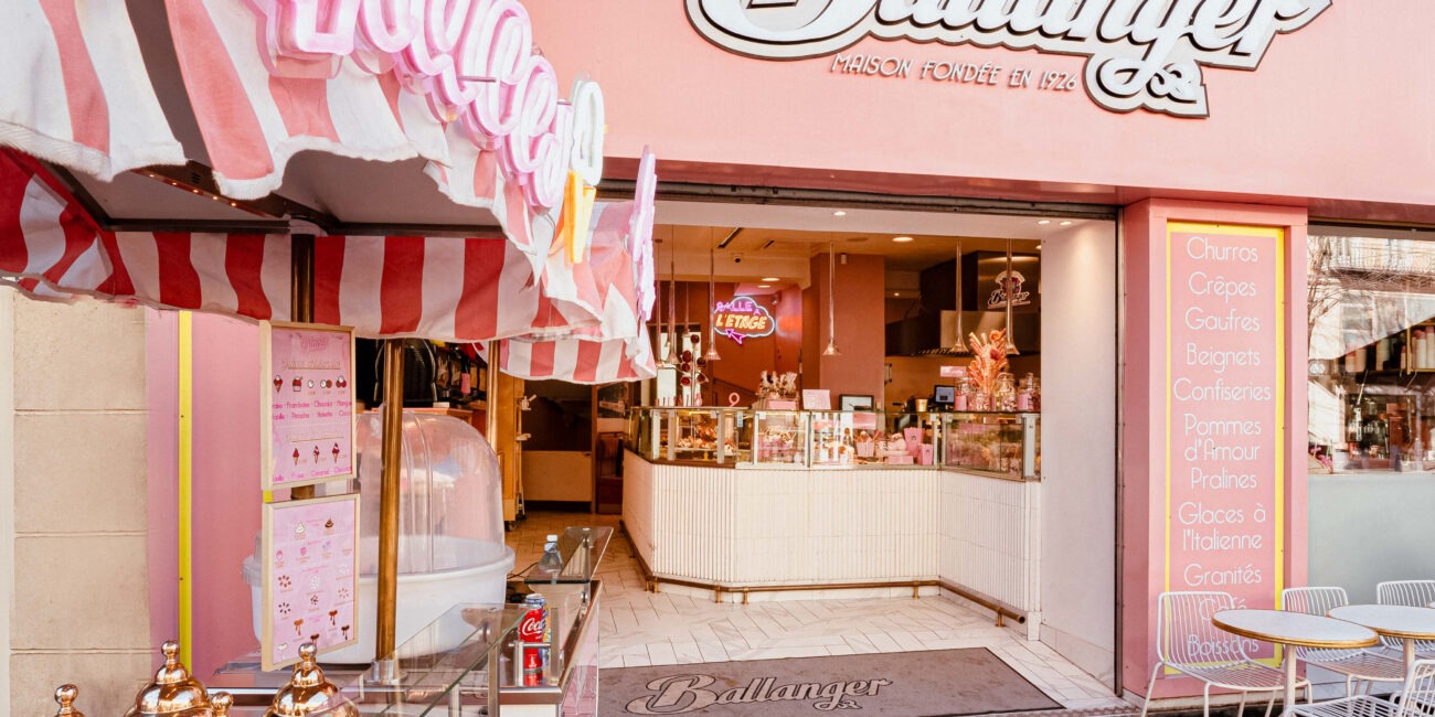 devanture de l'enseigne confiserie ballanger