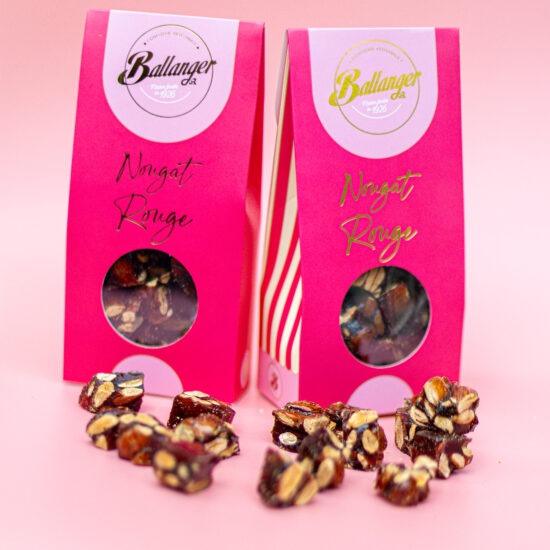 Nougat-Rouge dans un packaging Ballanger